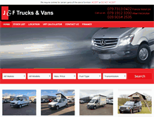 Tablet Screenshot of jandfvans.com